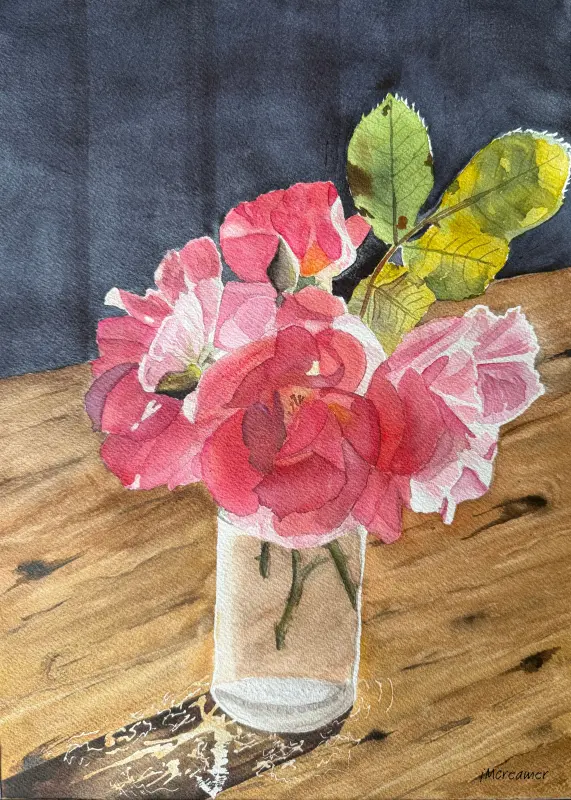 Basking Begonias, a painting by Julie Creamer