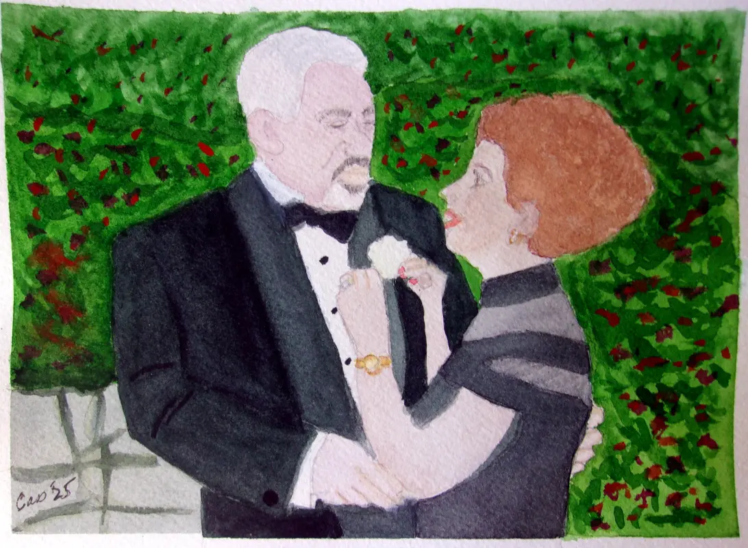 Boutonniere, a painting by Cass Glickman