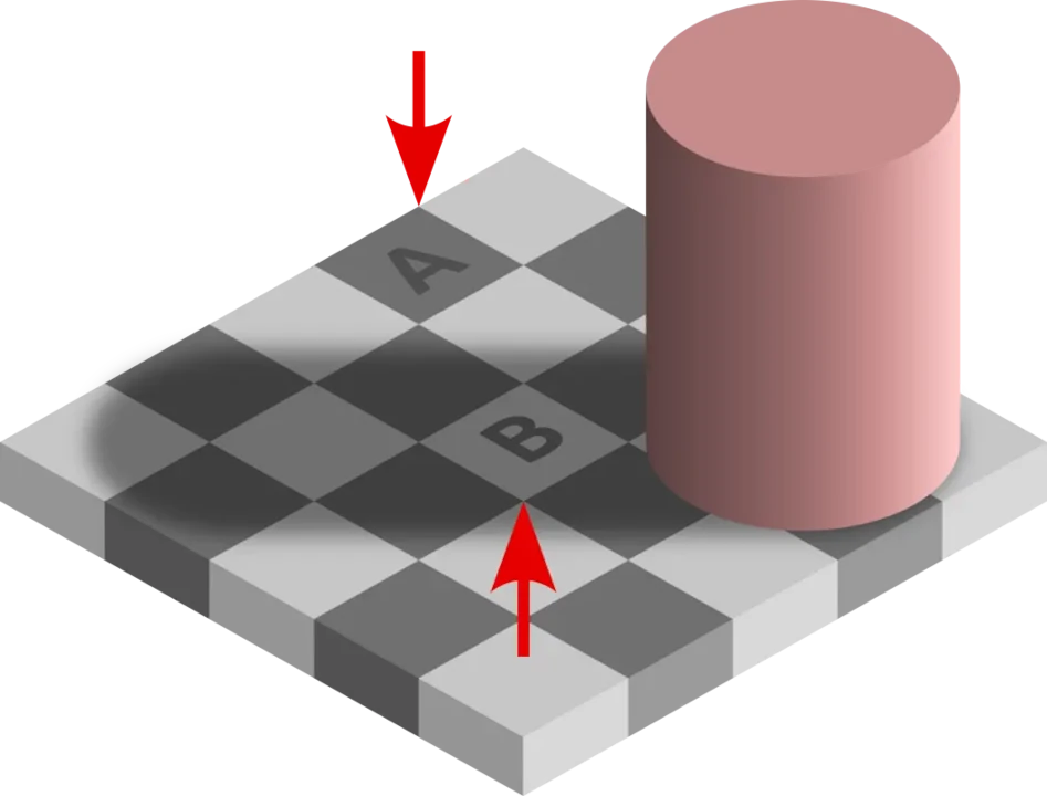 Checker shadow illusion