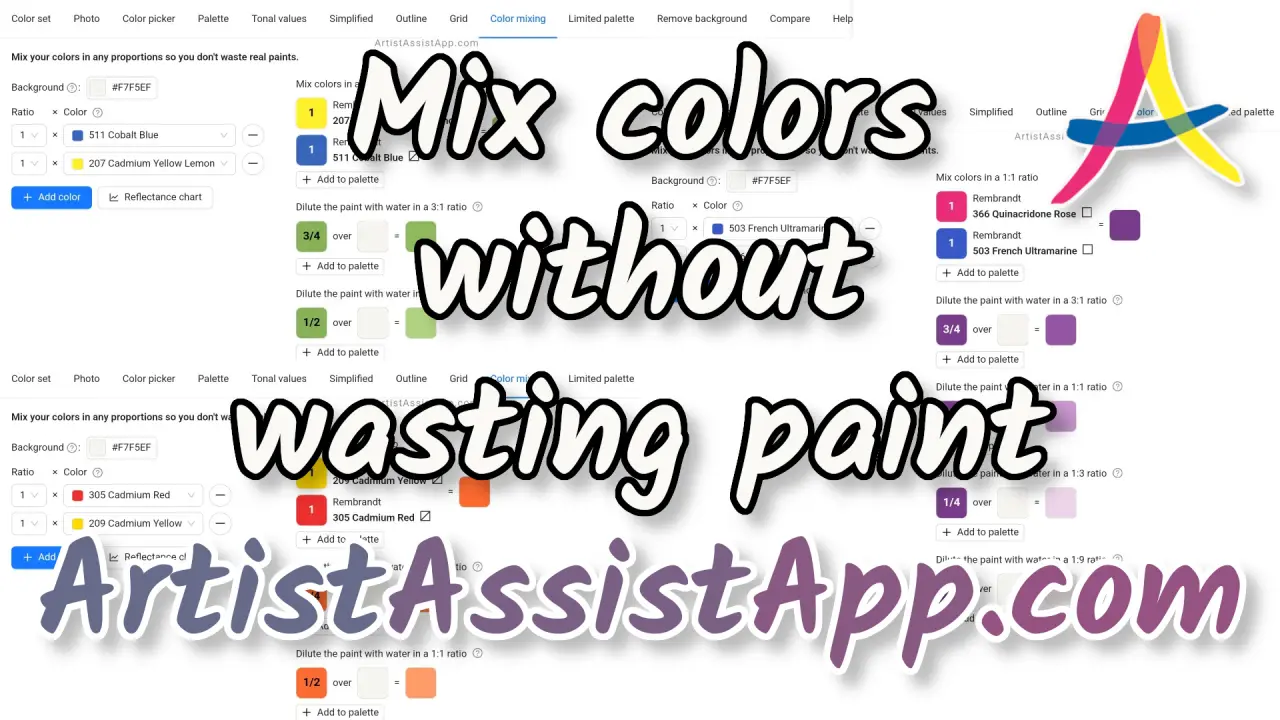 Mix Colors Digitally Without Wasting Paint Using ArtistAssistApp