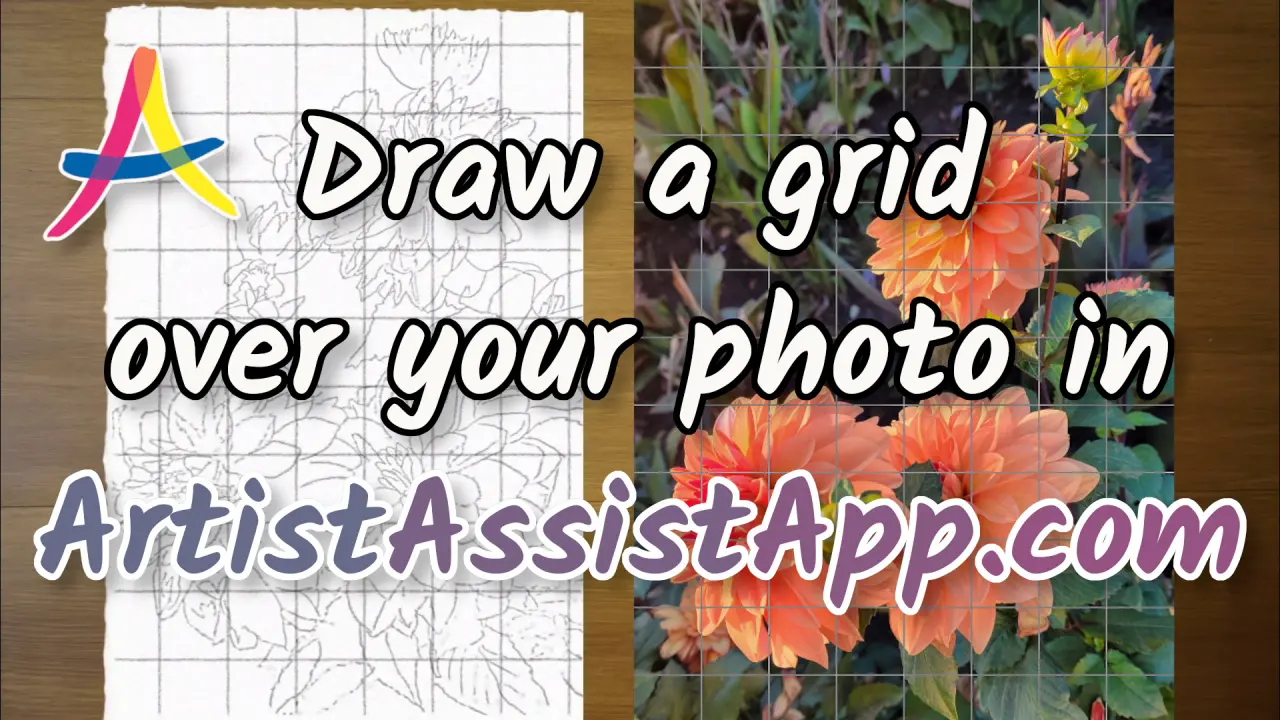 Perfect Outlines With Grid Method Using ArtistAssistApp (Drawing Tutorial)