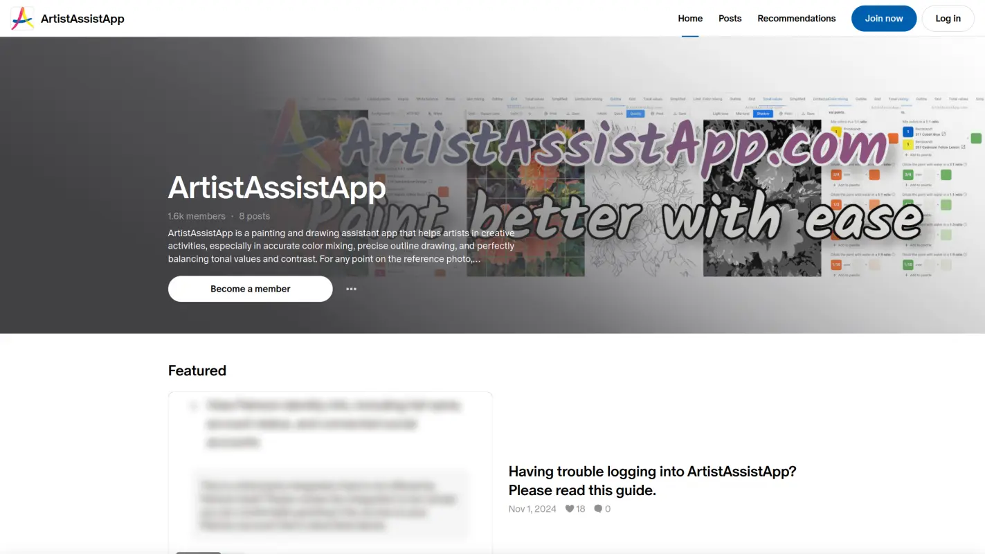 Join ArtistAssistApp on Patreon