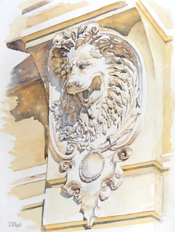 Kyiv lion, a painting by Irina Khist