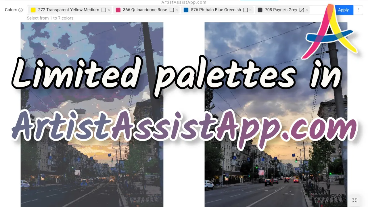 Experiment with Limited Palettes and Color Mixing in ArtistAssistApp