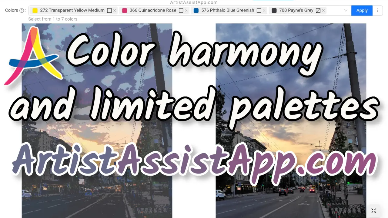 Mix Harmonious Colors With Limited Palettes Using ArtistAssistApp