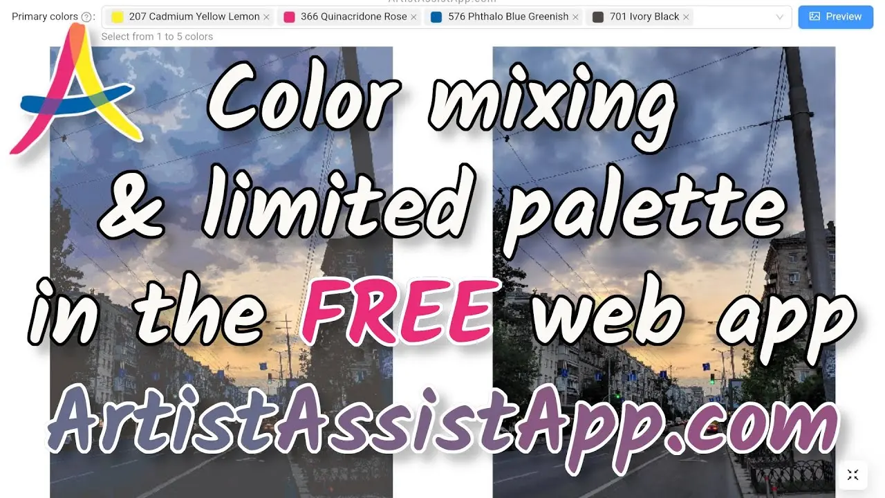🎨 Experiment with Color Mixing and Limited Palettes without Wasting Your Paints with ArtistAssistApp