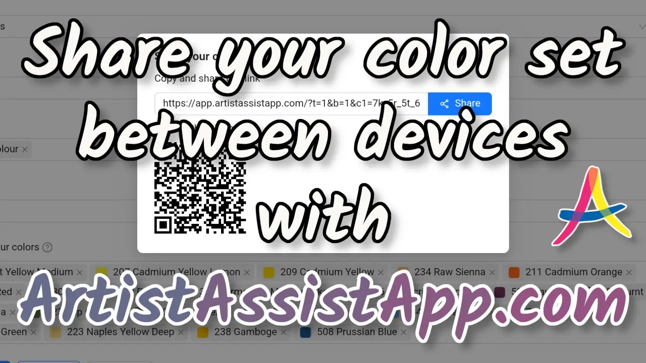 Sync & Share Color Sets Across Devices With ArtistAssistApp