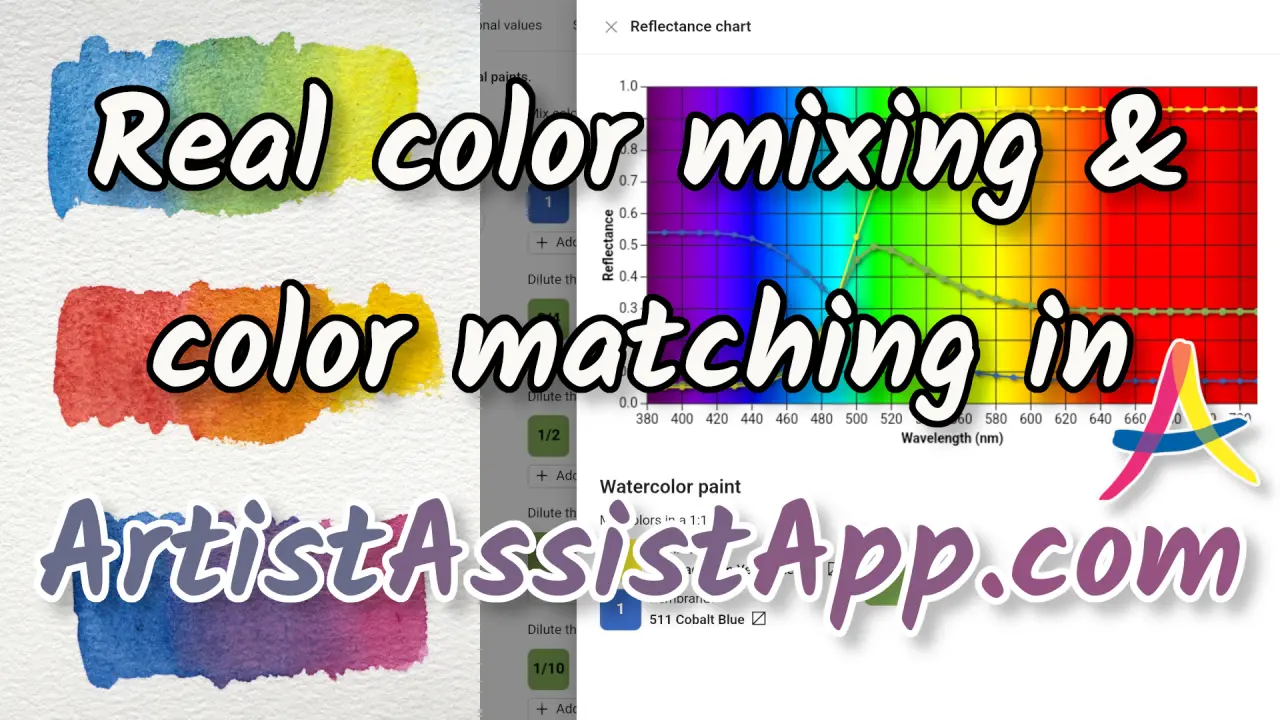 Realistic Color Mixing & Similar Color Finder in ArtistAssistApp