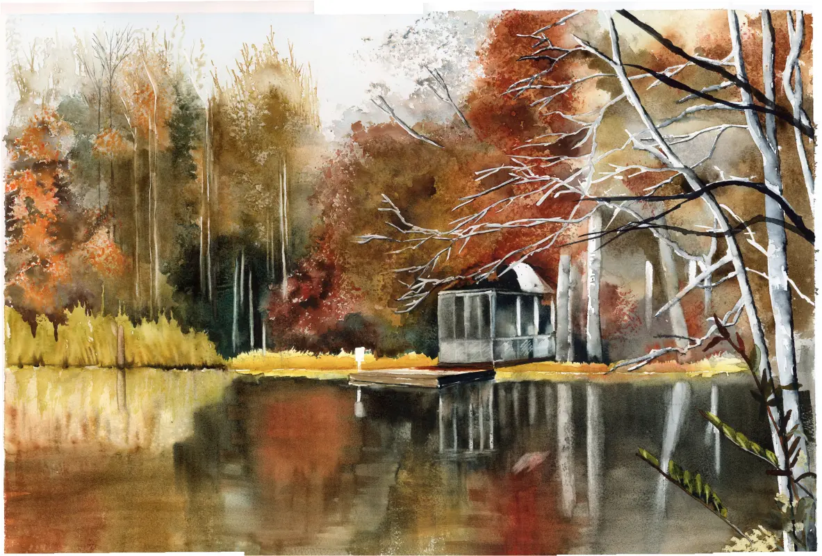 Untitled panorama, a painting by Candace Cobb