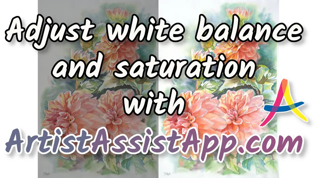Adjust White Balance & Saturation in ArtistAssistApp